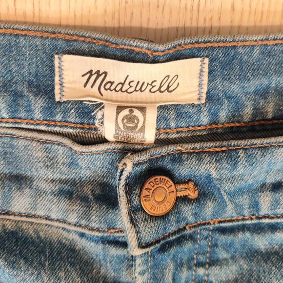 Lot of 2 Madewell Womens Jeans Size 33 Perfect Wide Leg Crop & Midrise Straight - Picture 2 of 16